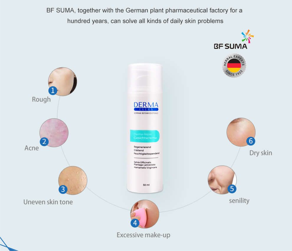 BF Suma Facial Cream Derma-Repair, Reduces Wrinkle, Increases Skin Hydration, Improve Skin Texture, 50ml Anti-Aging CPH002