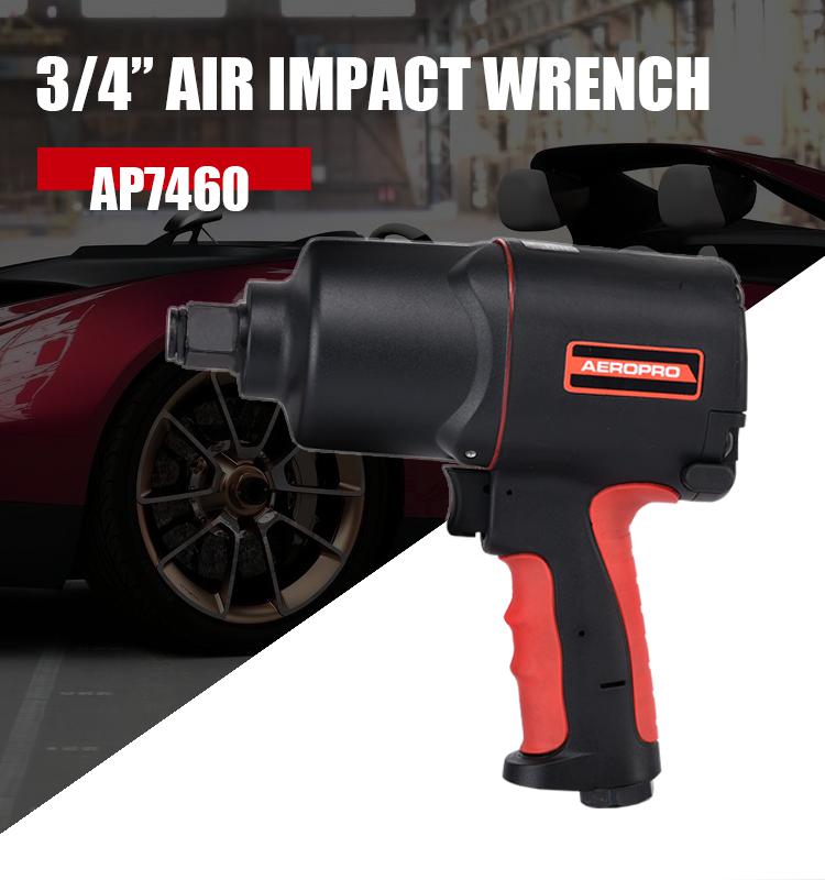 Aeropro 3/4” Square Drive 6500 RPM Speed Pneumatic Impact Gun, for Auto Repair, Tire Shop AP7460