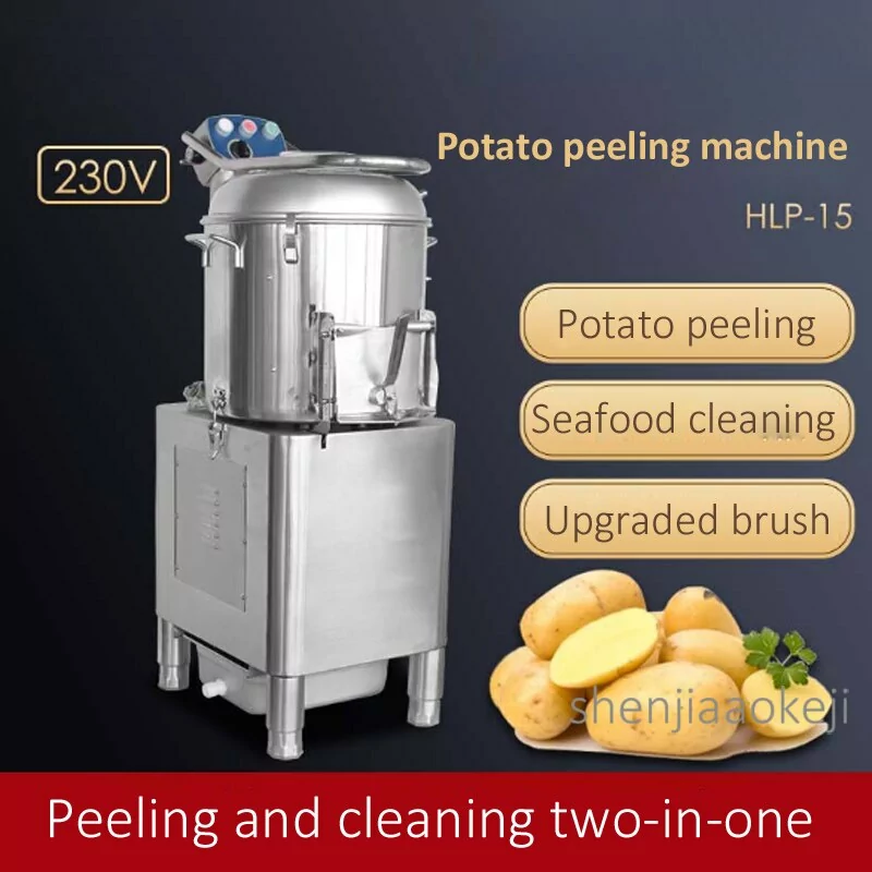 Commercial Potato Peeler Automatic Sweet Potato Peeling Cleaning Machine  220V