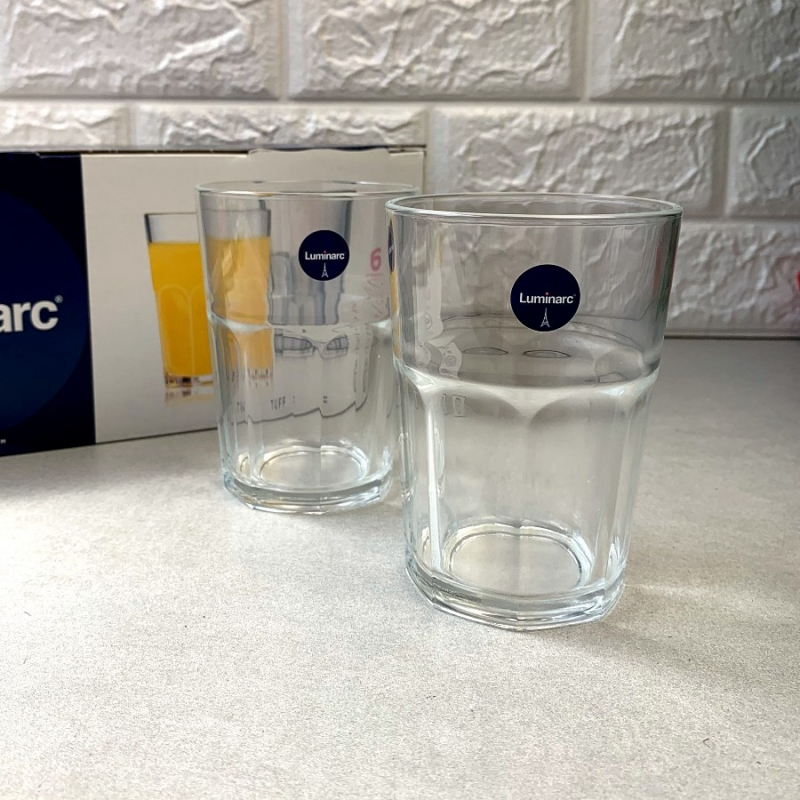 Get Luminarc 6pcs Plain Tuff Highball Water & Juices Glass Set