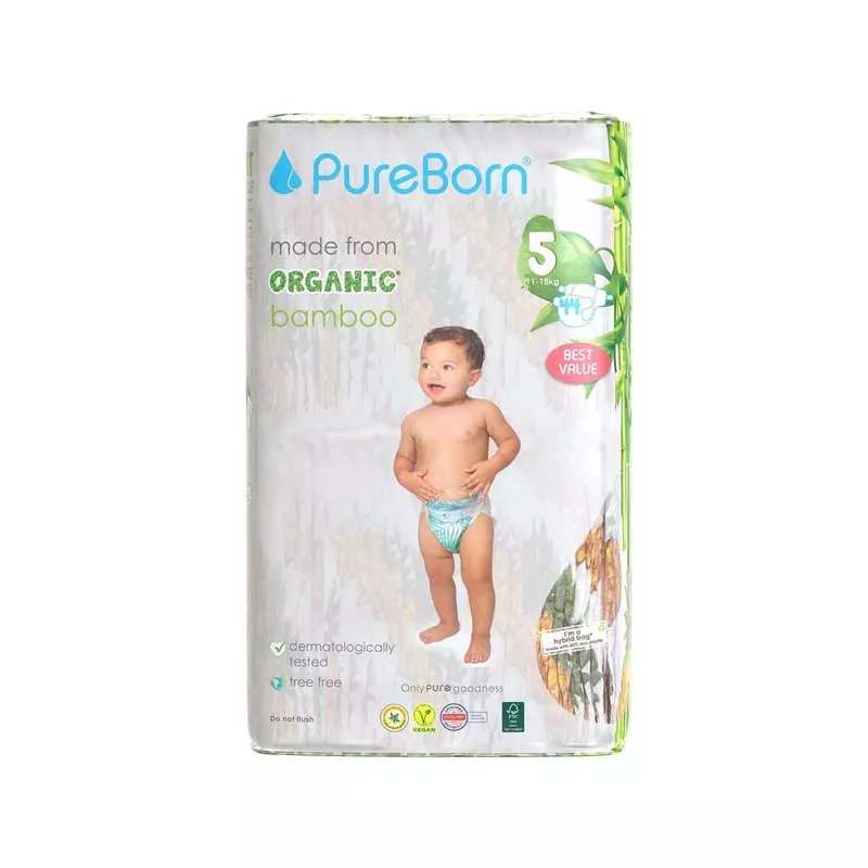 Pureborn diapers best sale size 5