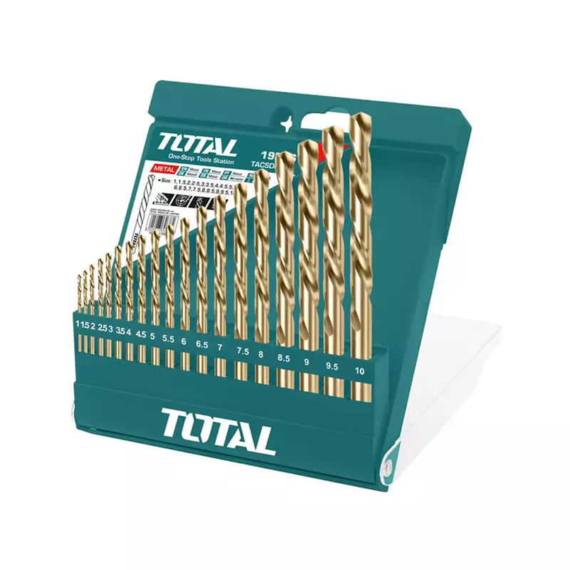 Buy Total Twisted Drill Bit Set Hss 19pcs TACSD0195 | NidaDanish ...